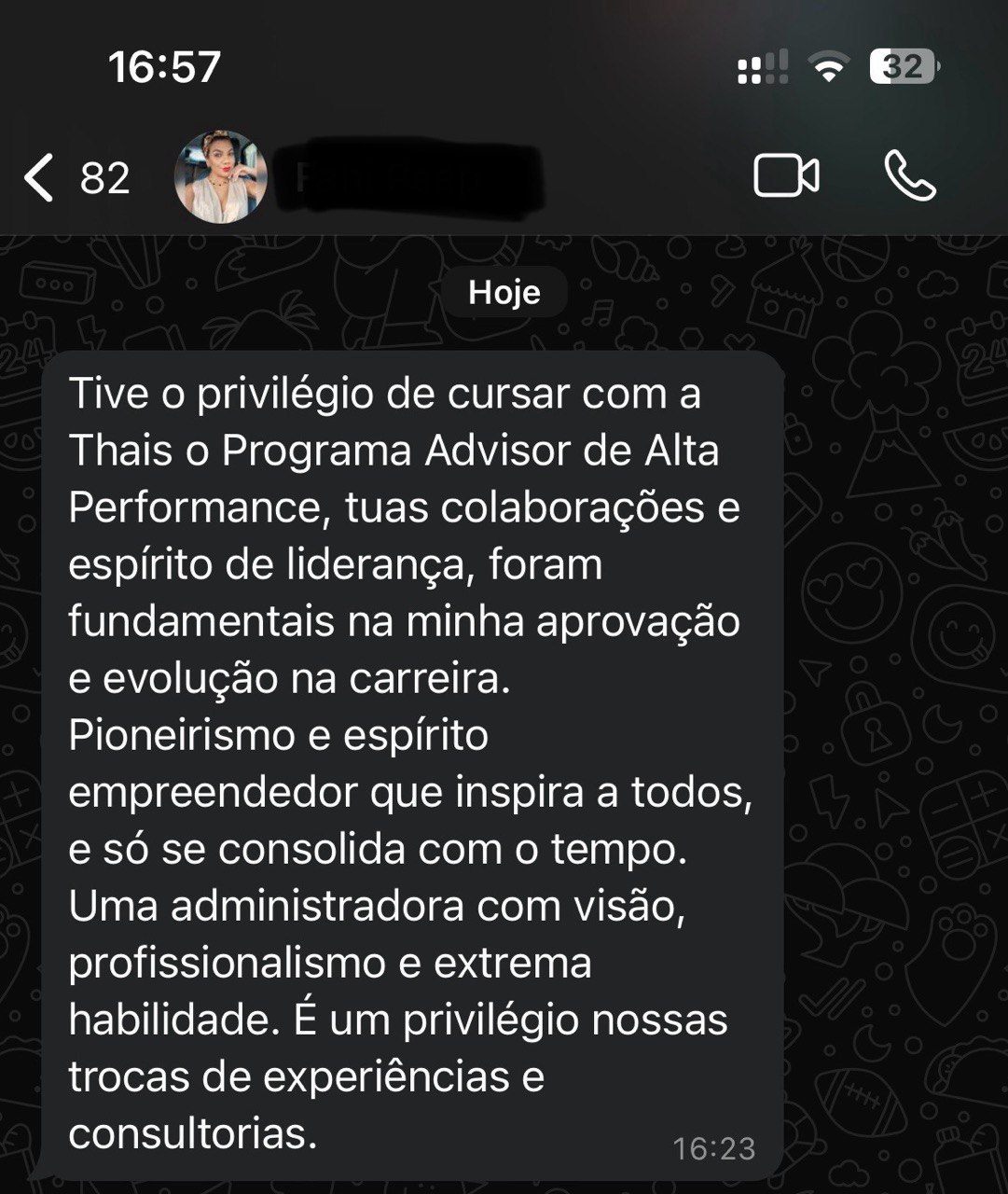 Cliente de consultoria com excelentes resultados